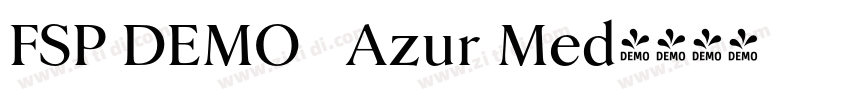 FSP DEMO   Azur Med字体转换